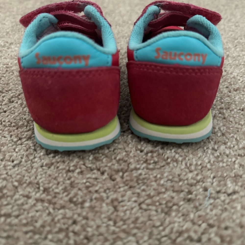 Saucony Toddler Pink and Blue Sneakers - Picture 4 of 6